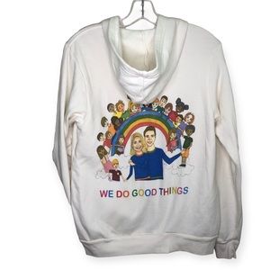 Barely Canadian We Do Good Things Here Full Zip Hooded Sweater